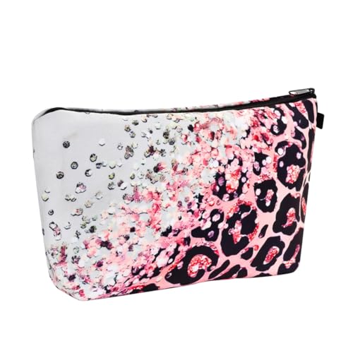 MAYCREATE® Makeup Bag Travel Toiletries Bag Fashion Makeup Bag Zipper Pouch Stationeries Storage Pouch Accessories Organizer Bag, 9.1"x5"x2.2" - Image 1