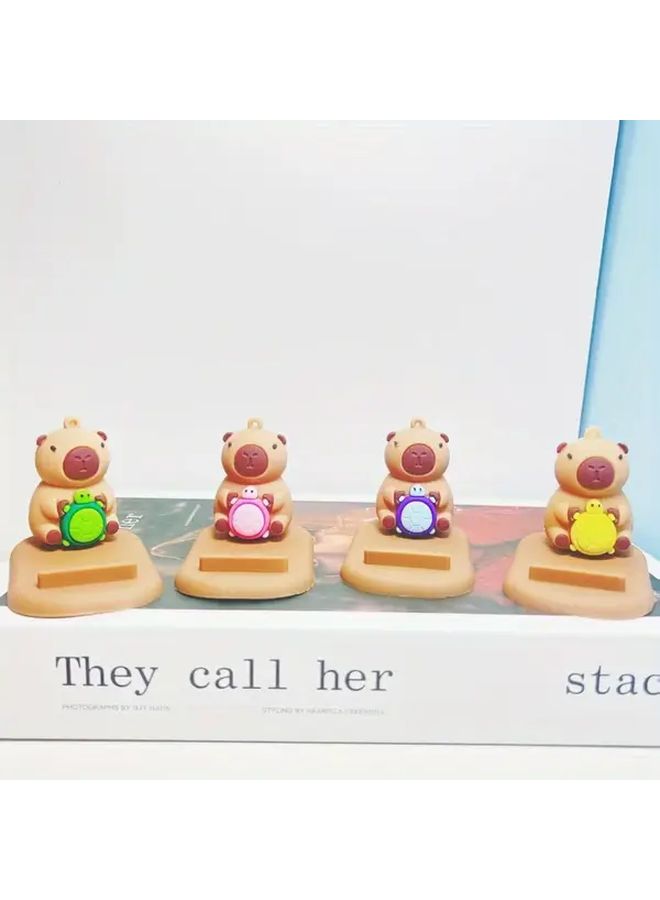 Capybara 3D Doll Desktop Tablet Stand Creative Phone Holder Desk Organizer Workspace Decor Whimsical Gift Cute Animal Design Lightweight Compact Novelty Decorative Stand For Anime Lovers Color Style C - Image 3