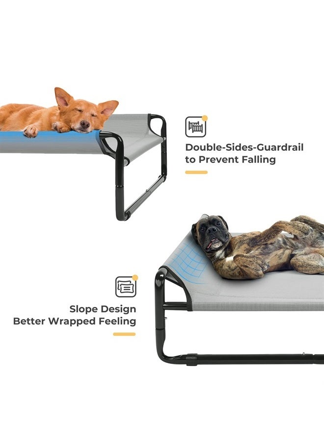 Original Cooling Elevated Dog Bed, Outdoor Raised Dog Cots Bed for Large Dogs, Portable Standing Pet Bed with Washable Breathable Mesh, No-Slip Feet for Indoor Outdoor, XX-Large, Grey, CWC2201 - pzsku/Z286A6C71771906ACD294Z/45/_/1692391726/1bc8d625-0336-4a32-aa1c-1a98b411db31