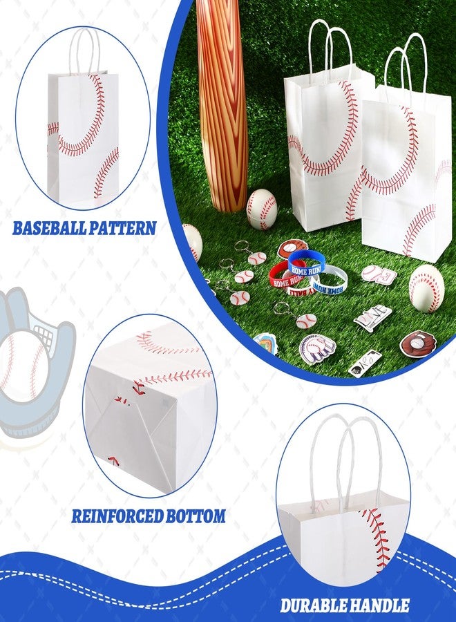 Liliful 110 Pcs Baseball Party Favors Includes Baseball Gift Bags Stress Balls Keychain Bracelets Inflatable Baseball Bat Stickers for Kids Sport Events Birthday Party Supplies - Image 3
