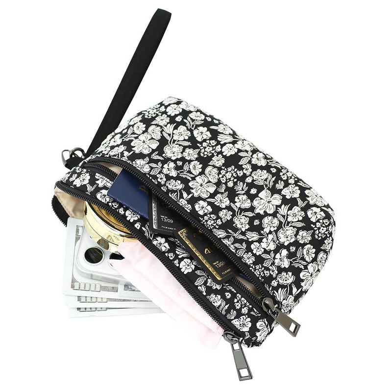 BBORGDC Jacquard Cloth Wristlet Wallet with Multiple Pockets and Trendy Design, Zip Clutch Bag with Wristlet Pouch, Wallet Purse for Women - Image 5