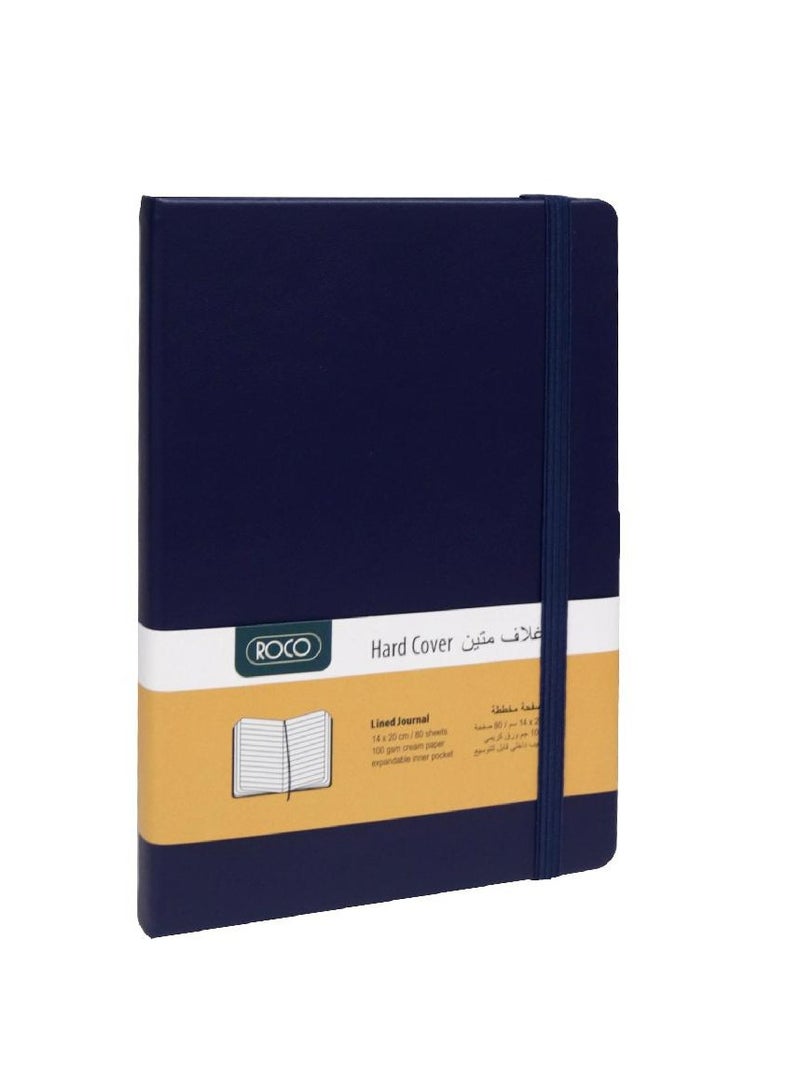 ROCO Notebook Embossed Elastic Band14 X 20 cm160 Pages (80 Sheets) - Image 1