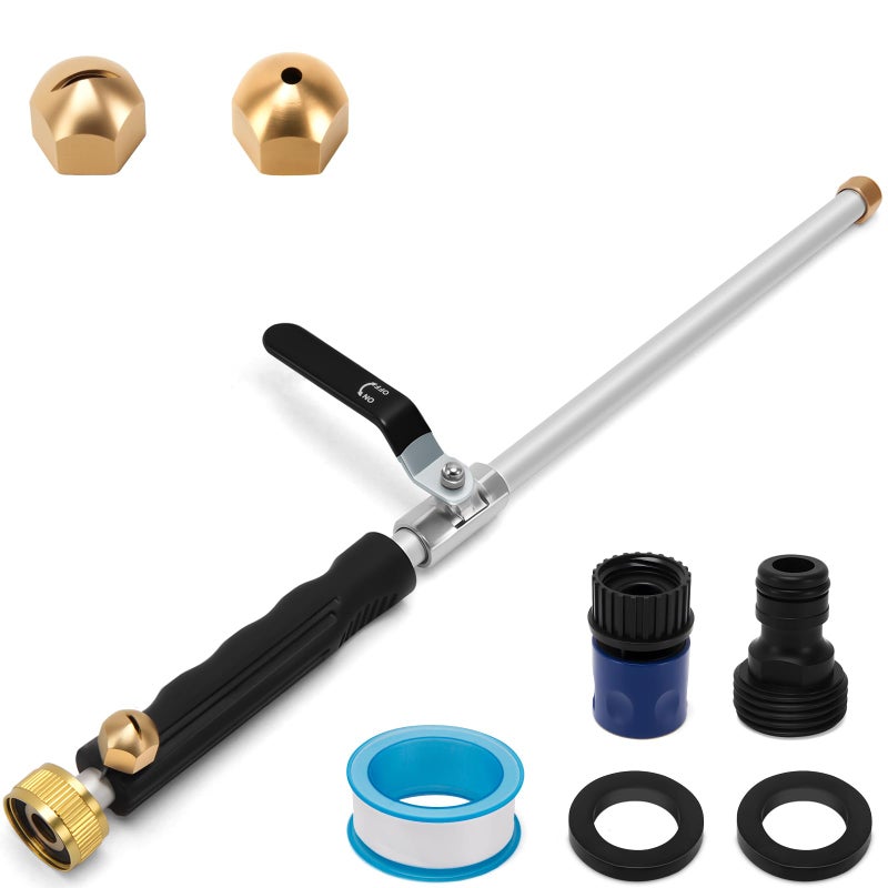 KAKO Jet High Pressure Washer Jet Nozzle Power Washer for Garden Hose 2In1 Pressure Washer Wand with 2 Different Nozzles and Quick Connectors Patio Car Window Washing - Image 2