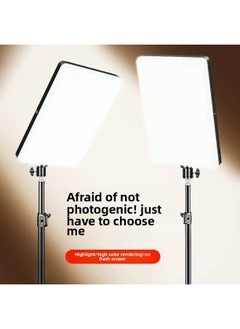 General Fill Light Fill Light High Power Full Screen Desktop Beauty Fill Light Selfie Artifact Plane-Specifications:【square Lamp】 ( 11inch Lights + Desktop Metal Disc Bracket)  - Image 2