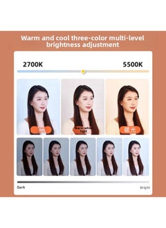 General Fill Light Fill Light High Power Full Screen Desktop Beauty Fill Light Selfie Artifact Plane-Specifications:【square Lamp】 ( 11inch Lights + Desktop Metal Disc Bracket)  - Image 4