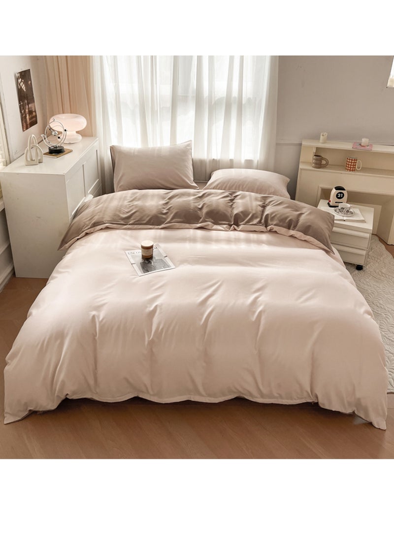 Sharpdo 4-Piece Set Bedding Modal Quilt Cover Set with 1 Quilt Cover 1 Sheet and 2 Pillowcases 2m Bed (220*240cm) - Image 1