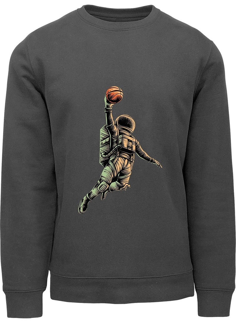 Ada Bebek Çocuk - Ada Baby Kids Oversize Spiker Astronaut Printed Kids Sweatshirt - Image 1