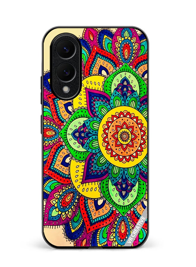 Protective Case Cover For Samsung Galaxy S25 Edge Mandala Design Multicolour