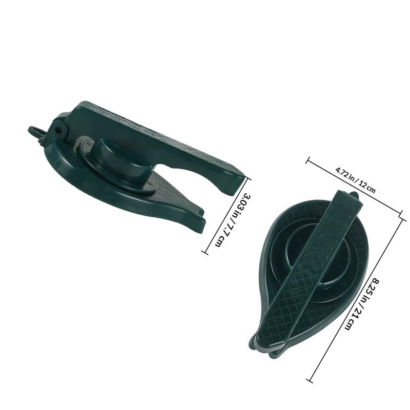 Manual Dumpling Press Mold Kitchen Dough Presser Skin Maker Dark Green Plastic - Image 3