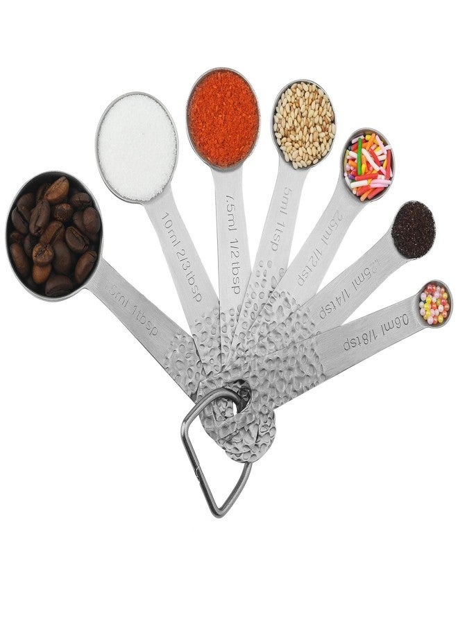 Viwehots 18/8 Stainless Steel Measuring Cups and Spoons Set, Metric & US 6 Measuring Cups and 7 Measuring Spoons with Leveler & 5 Mini Measuring Spoons for Baking & Kitchen - Image 3