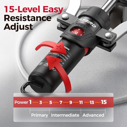 FLYBIRD Twister Arm Trainer, Hydraulic Power Core Twister Chest Workout Equipment, Adjustable 22-440LBS Chest Trainer for Men, 3 in 1 Chest and Arm Exerciser with Ab Roller Wheel, Include Backpack&Pad - Image 3