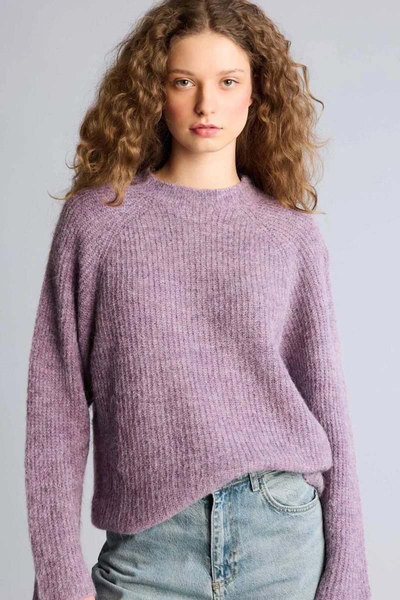 ديفاكتو Regular Fit Crew Neck Pullover