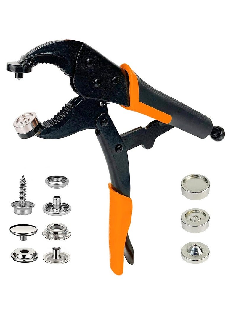 general Snap Fastener Installation Kit - 20 Pairs Snap Buttons Handle Locking Pliers No-Sew Tool for Clothing Bags Crafts - Image 3