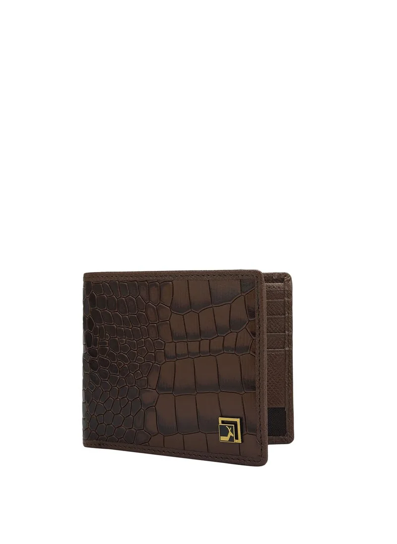Da Milano Genuine Leather Brown Mens Wallet