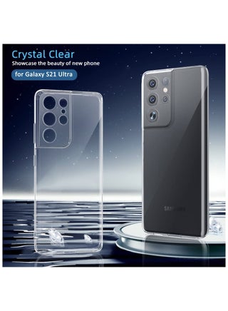 Samsung Galaxy S21 ULTRA Shockproof Clear Case , Not Yellowing,10FT Military Drop Protection, Hard Clear Back Four Corner Airbags Drop Protection Phone Cover - view 4