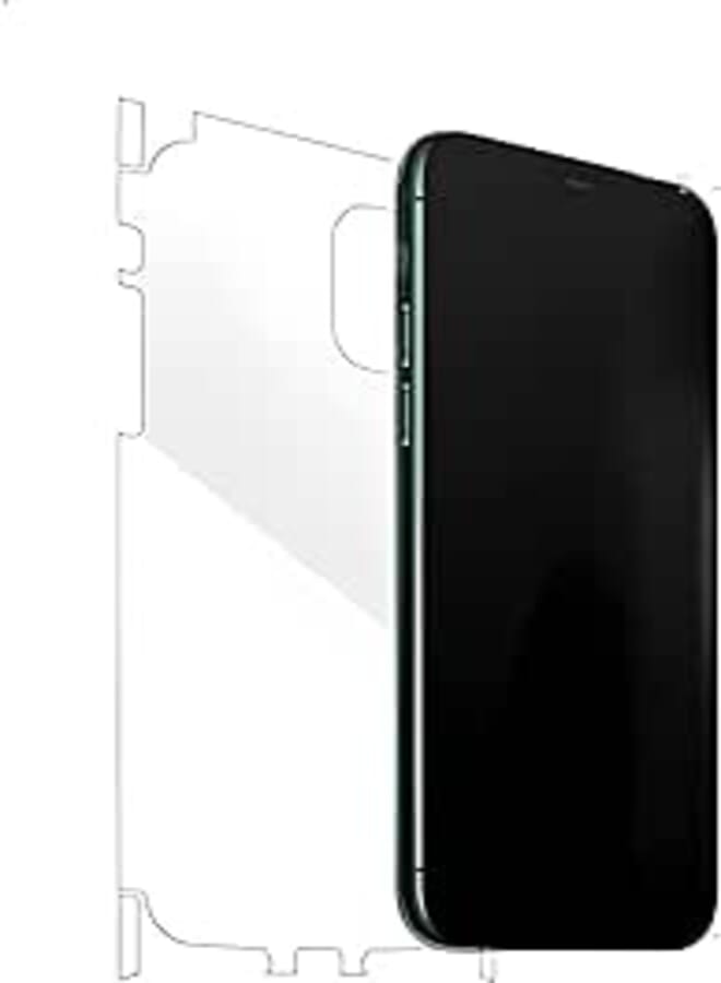 18D glass screen protection with anti-shock rubber edges for iPhone 11 Pro Max