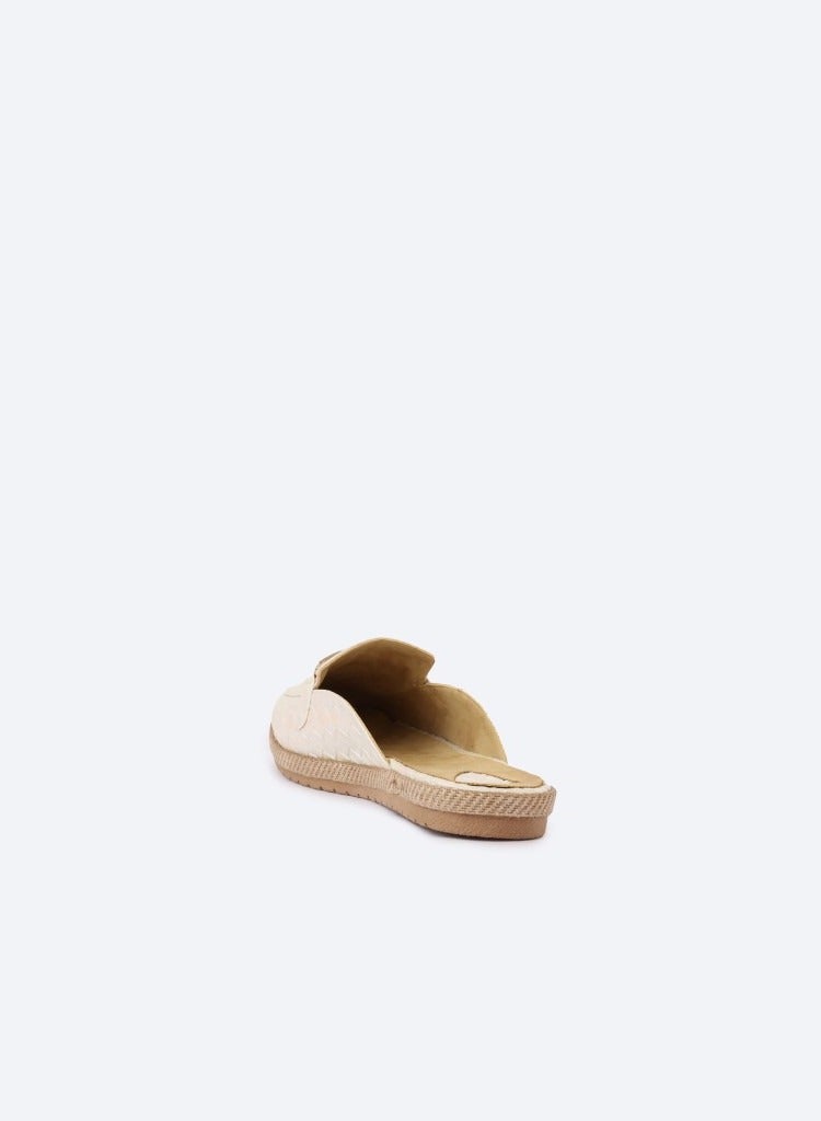 زهوة شبشب دائري اكسسوارات جلدية مسطحة  - Image 4
