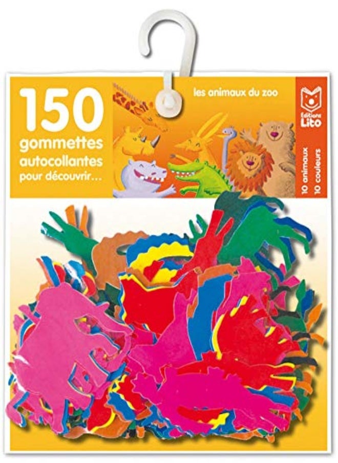 150 gommettes autocollantes pour jouer... au zoo 