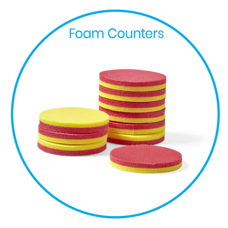 hand2mind Foam Two-Color Counters, Red and Yellow Counters, Counting Manipulatvies, Math Counters for Kids, Counting Chips, Math Manipulatives, Math Bingo Chips, Counters for Kids Math (Pack of 200) - Image 2