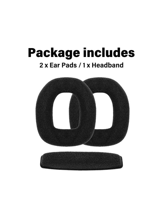 KISSUN A50 Ear Pads Headband Compatible with Astro A50 a50 Gen 3 Gen 4 Gaming Headset I Replacement Ear Cushions I Velour (Not Suitable for Astro A50 Gen 1 Gen 2) - Image 3