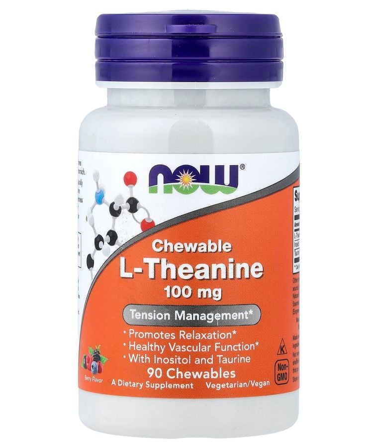 now Chewable L-Theanine Berry  90 Chewables