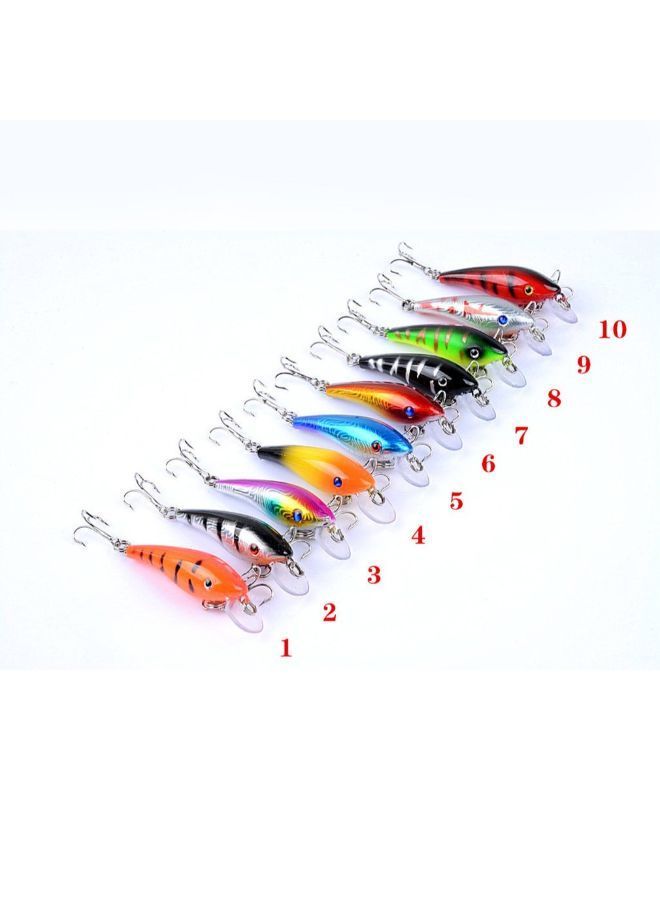 نيبمينينت عبوة من 10 قطع طعم صناعي لصيد الأسماك مزود بخطاف - Image 2