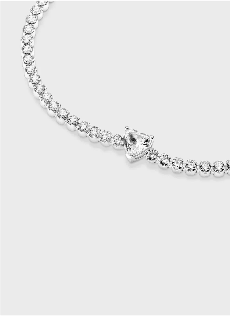 PANDORA Sparkling Heart Tennis Bracelet