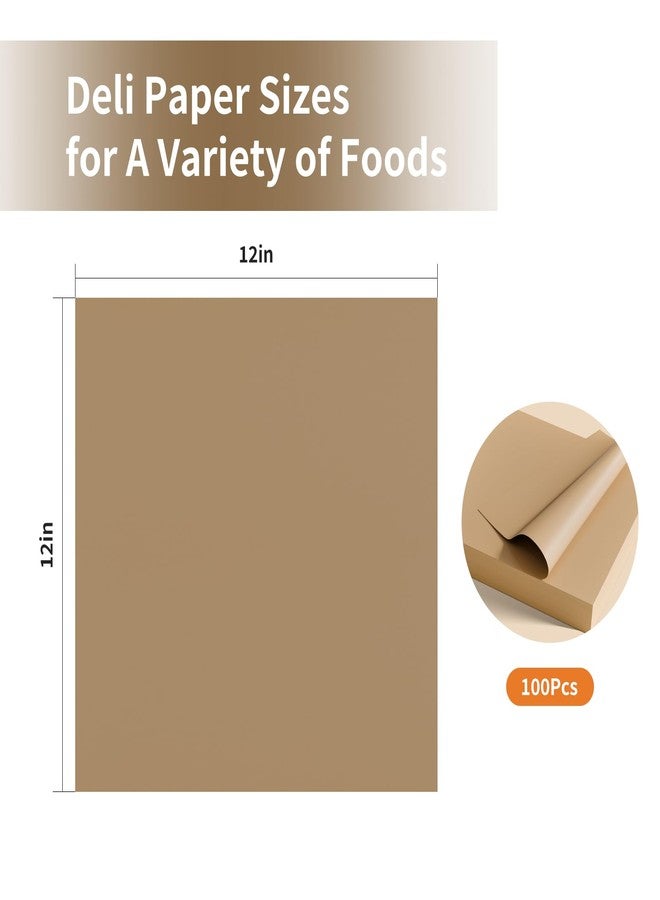 Sretanj Brown Parchment Paper Sheets, 100 Sheets, 12inX12in, Greaseproof Food Wrapping Paper, Ideal for Camping BBQ, Holiday Parties, Fairs, Friends Parties - Image 2