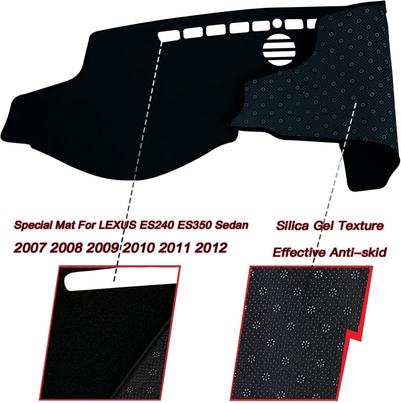 KEEGTBOX Dashboard Mat Cover for Lexus ES240 ES350 - Image 2