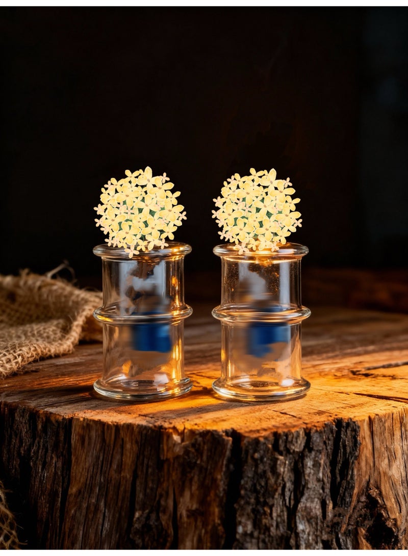 Borosilicate Glass Vase - High Temperature Resistant, Suitable for Long-Term Use, Medical-Grade Material (Colors Randomly Assigned)