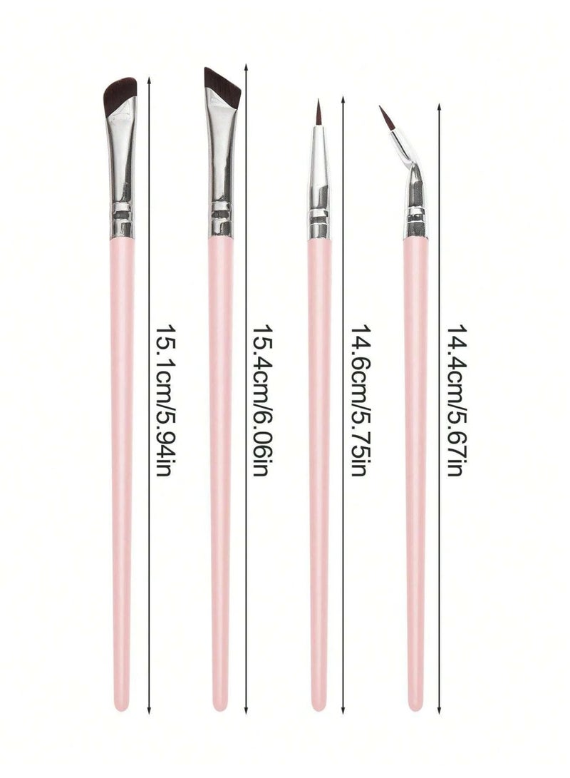 Eyeliner Brush Set - 4 Precision Makeup Brushes - Image 2