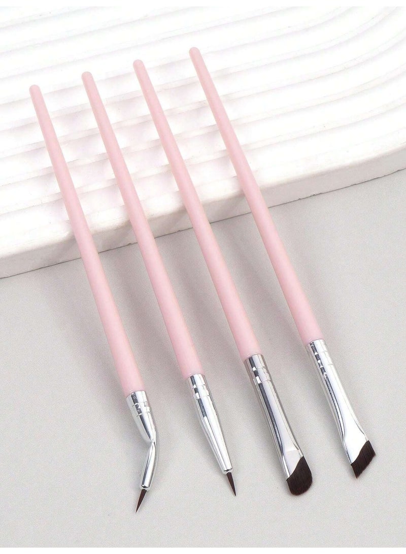 Eyeliner Brush Set - 4 Precision Makeup Brushes - Image 3