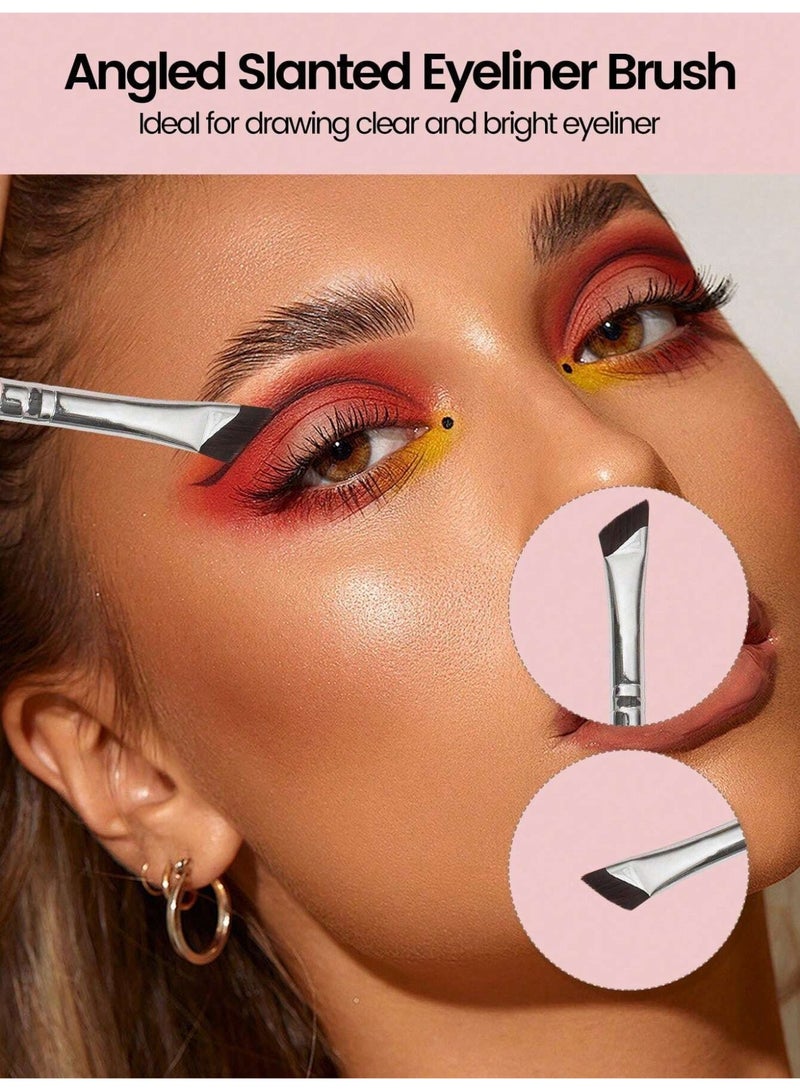 Eyeliner Brush Set - 4 Precision Makeup Brushes - Image 4