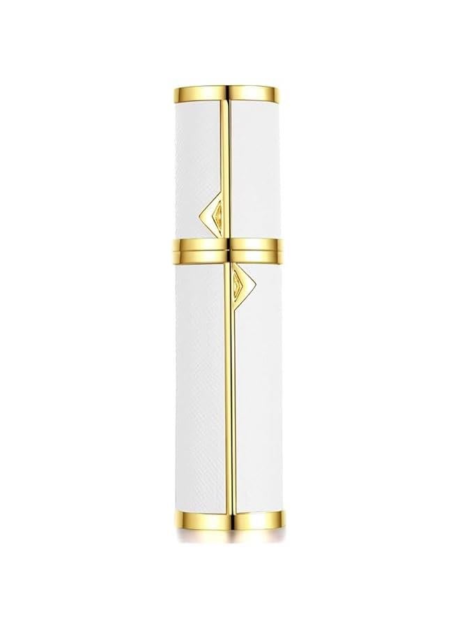 HOOKOR Perfume Atomizer, Portable Sprayer for Travel, 5ml Mini Perfume Refillable Empty Spray Bottle,Leaking Proof, Luxury Leather. (White) - Image 1