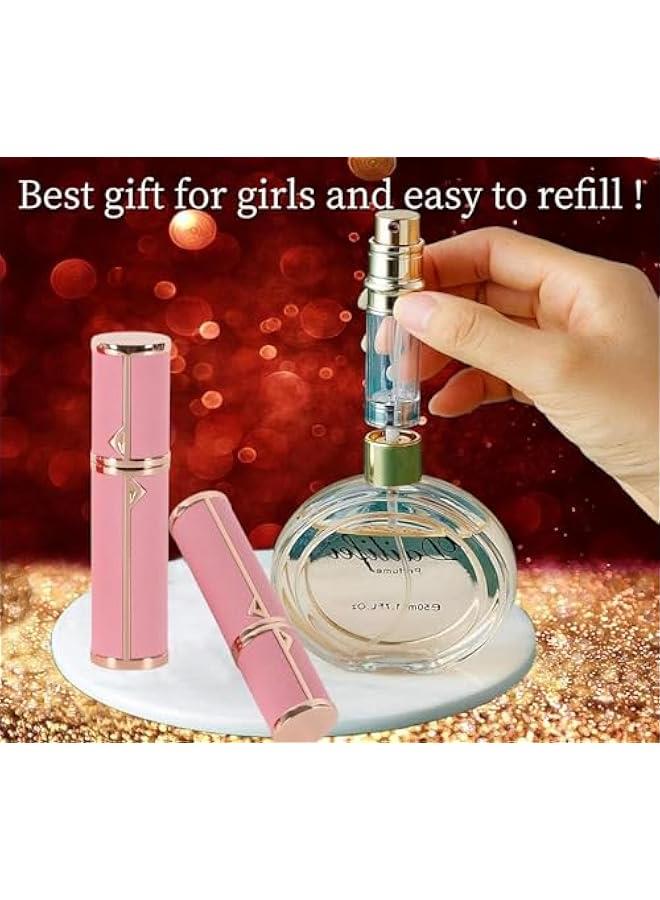 HOOKOR Perfume Atomizer, Portable Sprayer for Travel, 5ml Mini Perfume Refillable Empty Spray Bottle,Leaking Proof, Luxury Leather. (White) - Image 3