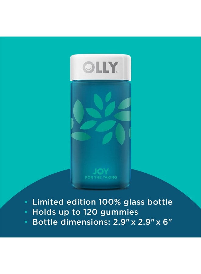 OLLY Joy Jar Gift, Easy Refillable Glass Bottle Vitamin Container, Holds Up to 120 Vitamin Gummies, Limited Edition 2022 - Image 1
