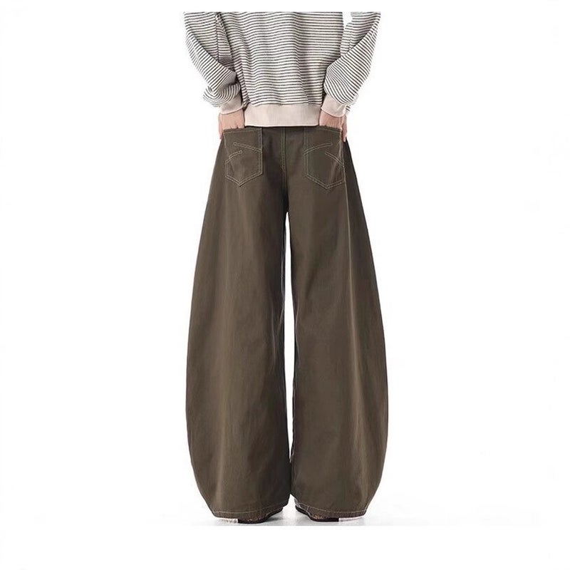 Unisex Classic Denim Jeans Loose Fit Daily Outdoor Wear - Image 3