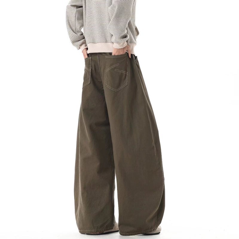 Unisex Classic Denim Jeans Loose Fit Daily Outdoor Wear - Image 4