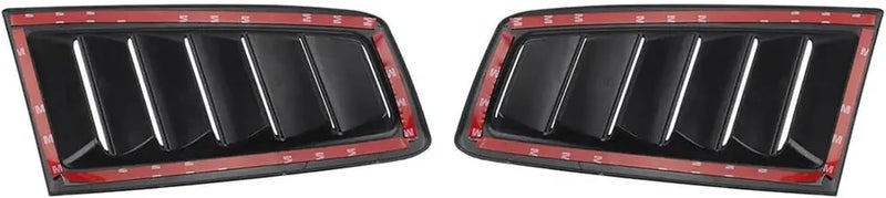2 X Engine Hood Vent Compatible with SEAT Ibiza 6L Seat Leon MK2 1P Altea Louvers Air Scoop Bonnet Vent Cover Air Intake Cover Glossy Black(Carbon Look) - Image 5