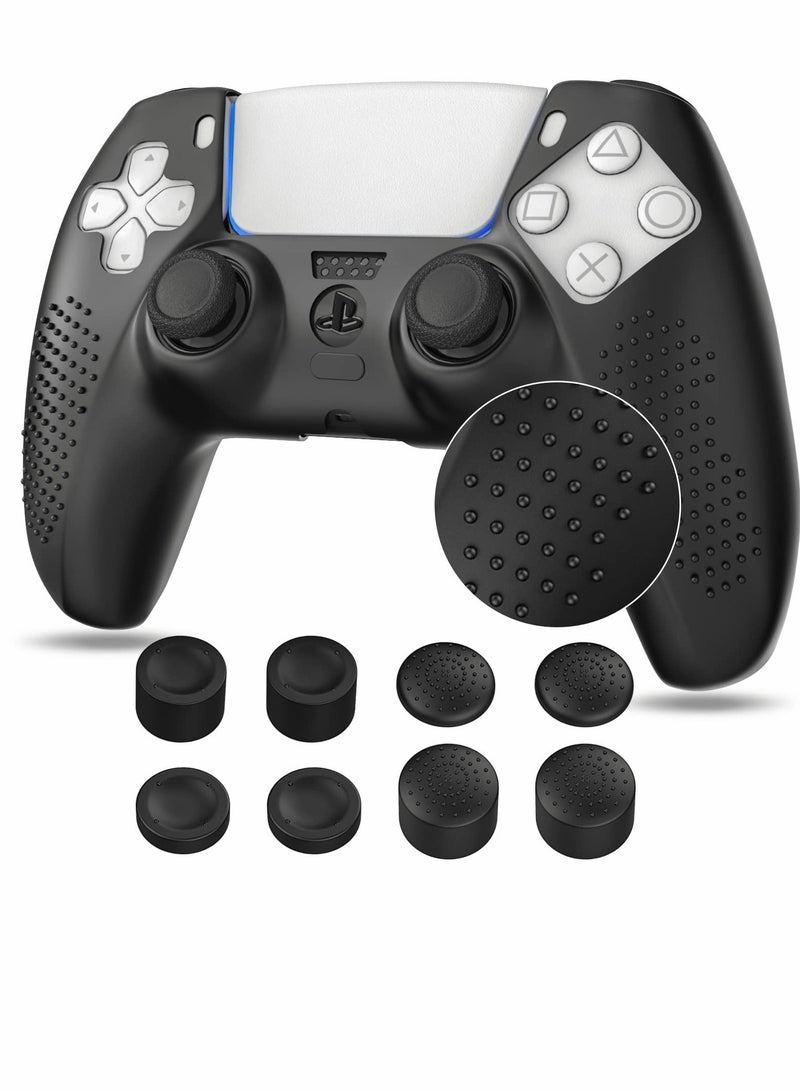 Case for PS5 Controller Skin, Anti-Slip Silicone Cover Skin with 8 Thumb Grip Caps - Image 1