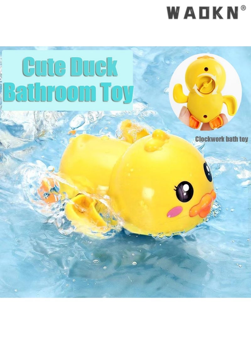 دبليو أيه أو كي أن طفل حوض الاستحمام لعبة مجموعة ، لطيف الحيوان على مدار الساعة لعبة حمام سباحة ، 1-3 سنوات من العمر لعبة حمام للأطفال ، من الذكور والإناث ، 5 مجموعات - Image 5