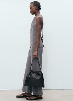 MANGO Straight Trousers With Fine Belt  - Image 3