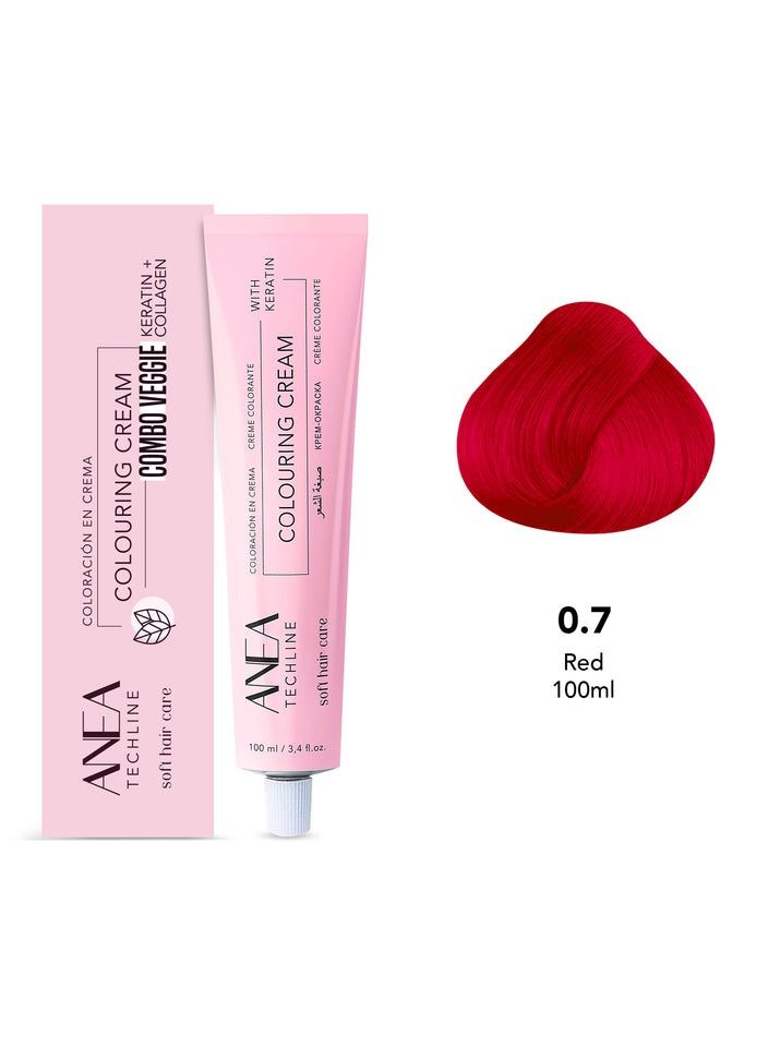 ANEA TECHLINE Anea Colouring Cream 100ml 0.7 Red