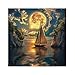 IdeaBazar Beautiful Moon Sailboat Puzzles for Adults 1000 Pieces Nature Colorful Ocean Sunset Jigsaw Puzzles Pretty Tree Scenic Mountain Scenery Puzzle - Image 4