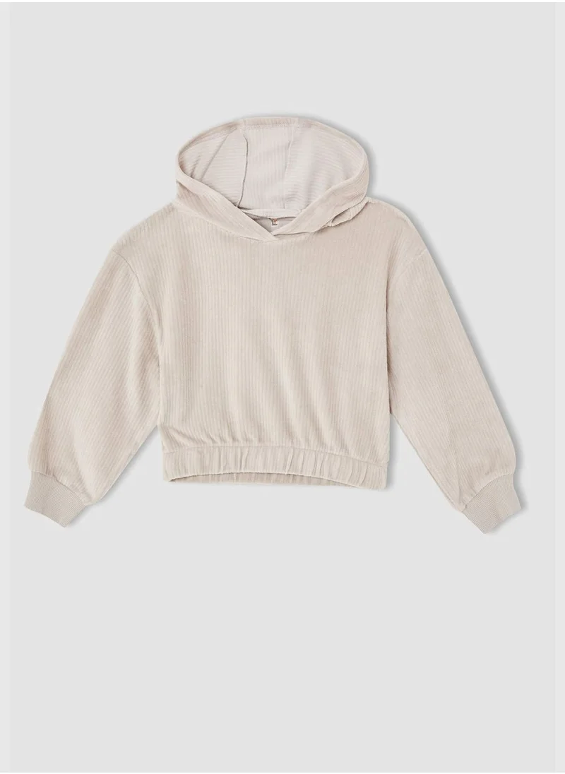 DeFacto Relax Fit Knitted Hoodie