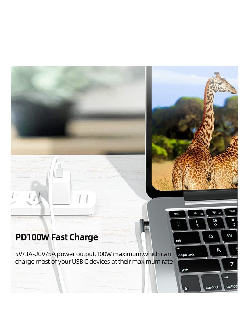 كابتن تيك محول مغناطيسي USB C ، موصل 24 دبابيس من النوع C بسرعة 40 جيجابت في الثانية و 6 K @ 60 هرتز ، إخراج فيديو 4K @ 60 هرتز ، متوافق مع Thunderbolt3 MacBook Pro / Air وجميع الأجهزة الرئيسية من النوع C - Image 3