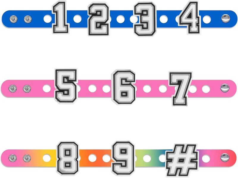 klarako Letters Numbers Shoe Charms, A-Z Letters & 0-9# Numbers Clog Charms DIY Shoes Pins for Boy Girl Teens Men Women and Adults - Image 5