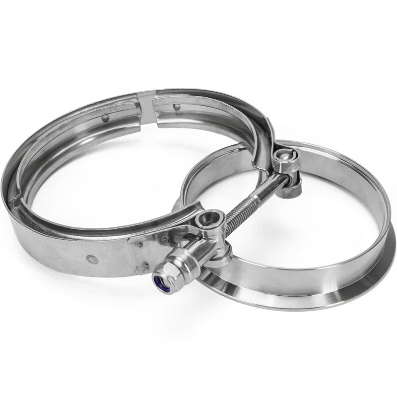 KH866 4 S400 S480 Exhaust VBand Flange Clamp Kit with Stainless Steel Reducer Fit for S400SXE S475 S463 S467 SXE SX T4 Housing - Image 2