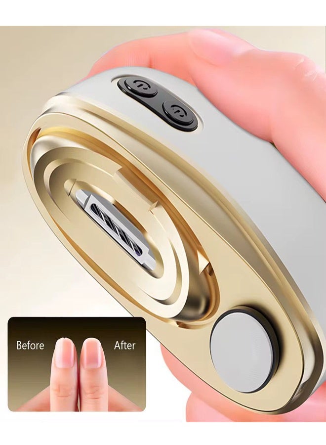 Rechargeable Electric Nail Polisher & Nail Trimmer | 2-Speed Automatic Nail Buffer and Manicure Device | Portable Nail Care Tool for Adults - Image 3