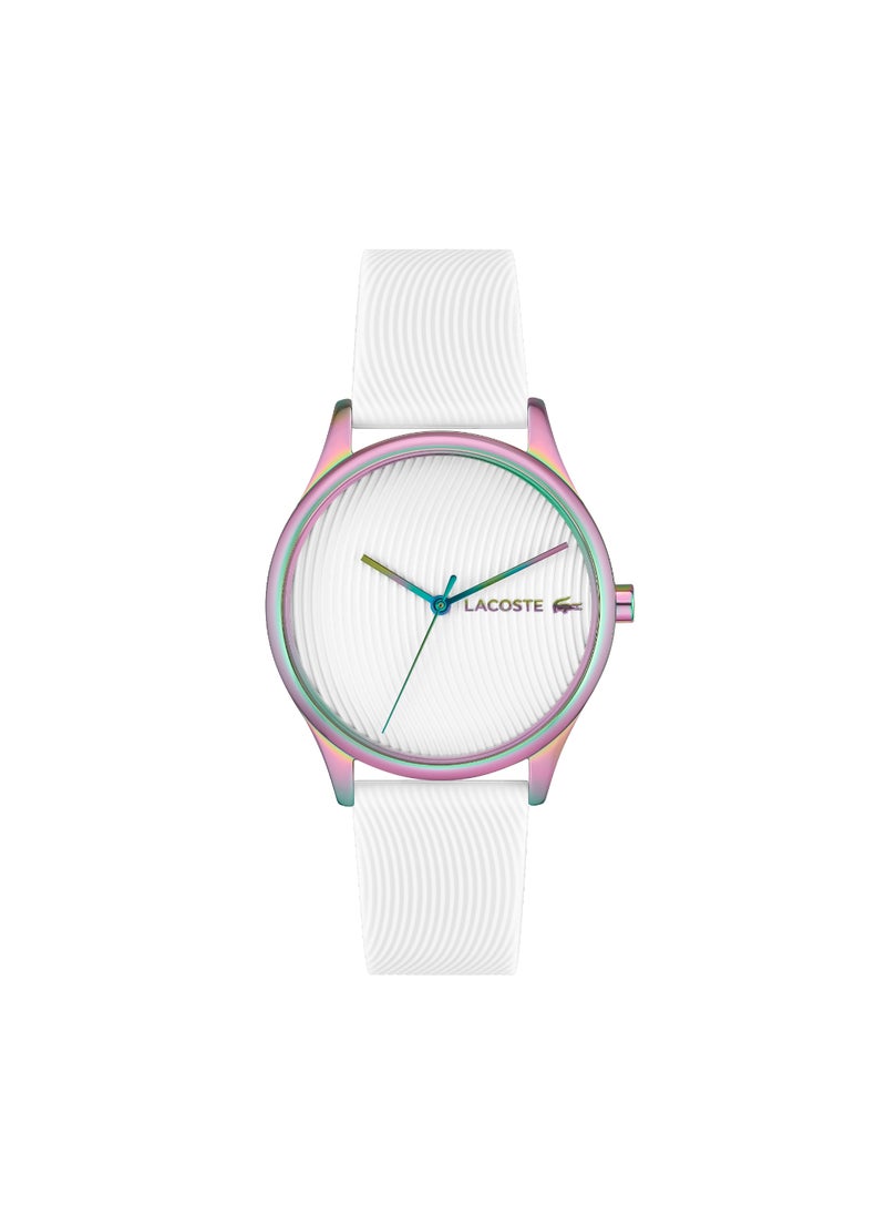 LACOSTE ساعة نسائية دائرية أنالوج بعلبة بيضاء - 2001353  - Image 1